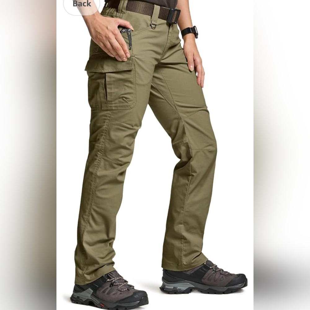 CQR cargo men's hiking pants size XL color dark green NWT.